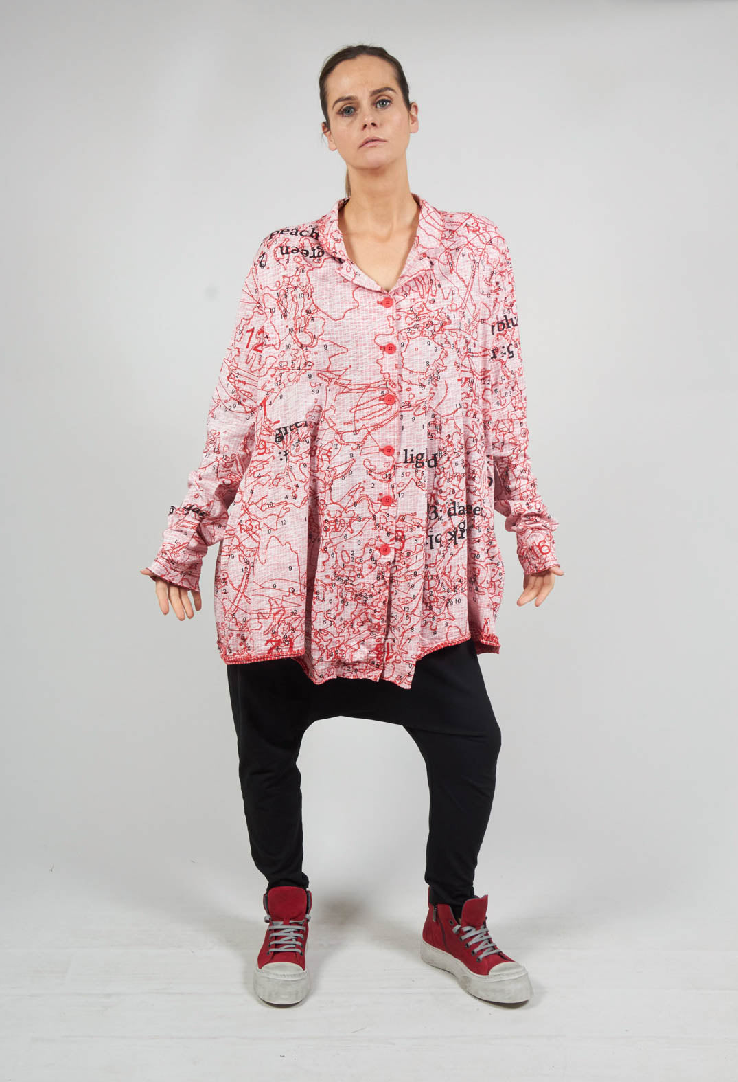 Casual Fit Jacket in Cherry Print