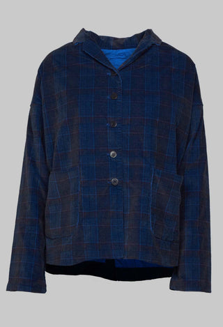 Check Oversized Jakcet in Navy