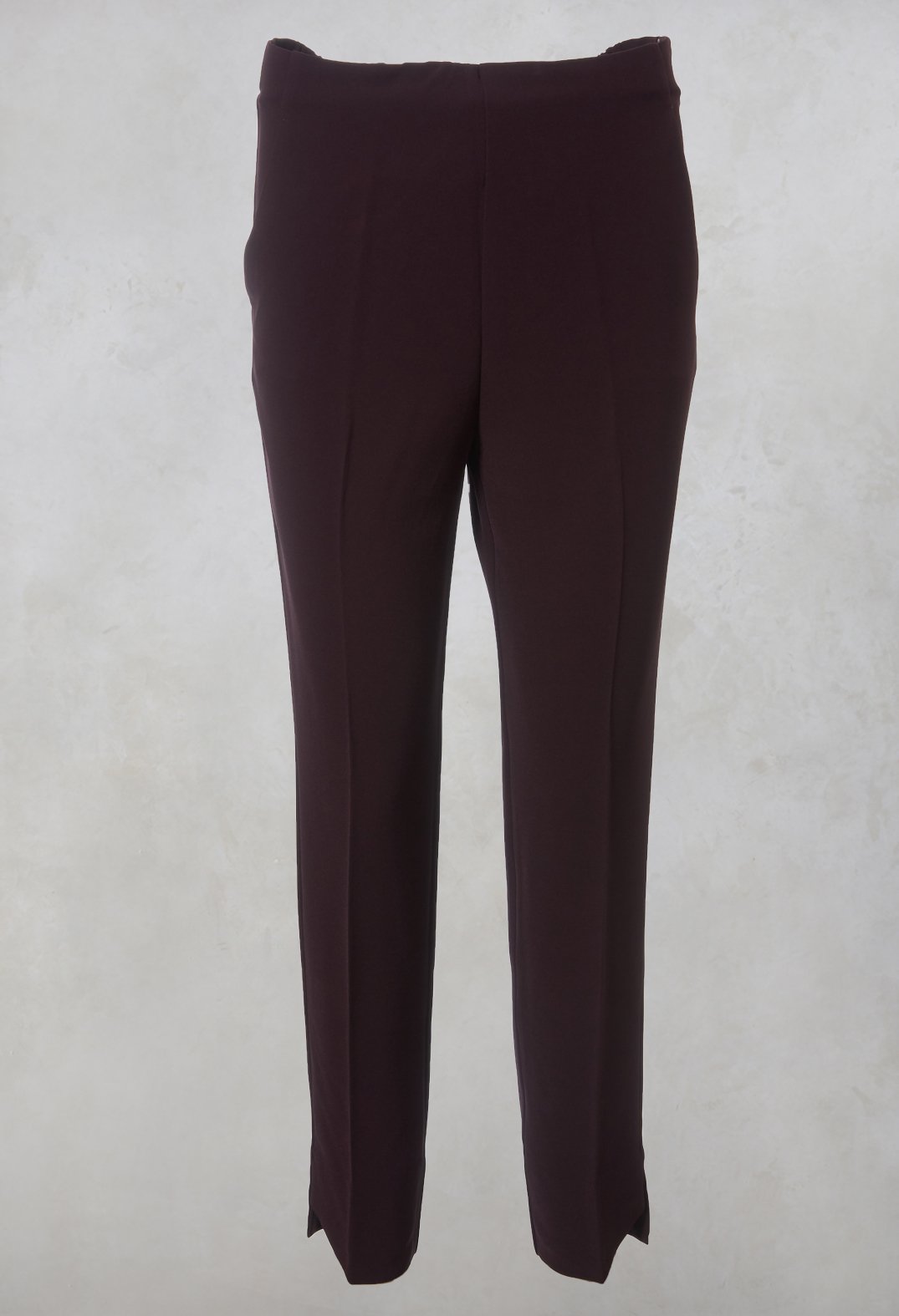 Cigarette Trousers in Plum