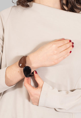 Click Bracelet in Brown and Black