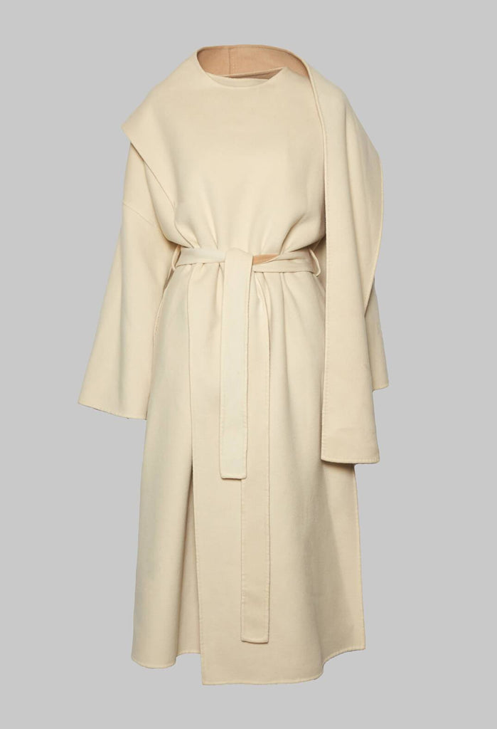 Coat in Bianco Beige