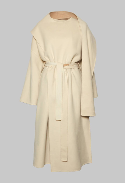 Coat in Bianco Beige