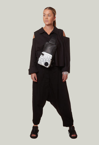 Ragborg Drop Crotch Trousers in Black