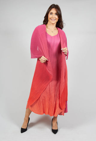 Collare Coat in Beet Flame