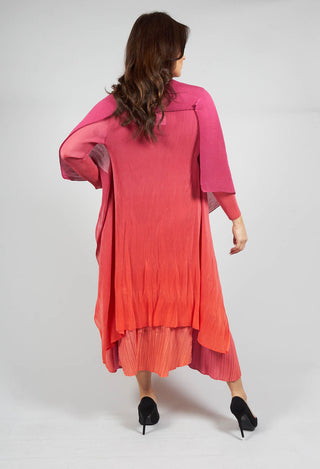 Collare Coat in Beet Flame