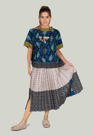 Multipleats Atena Skirt in Moonstruck