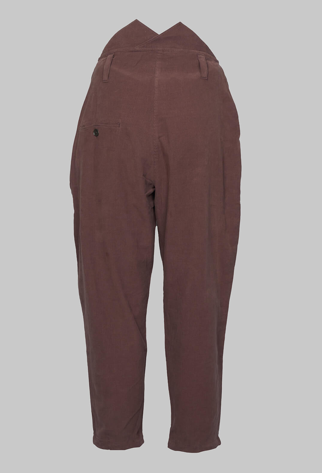Cord Colly Trousers in Burgundy