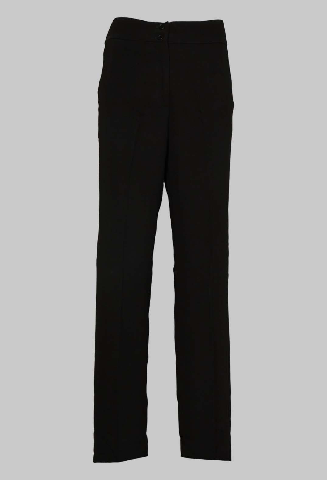 Crepe York Pants in Black