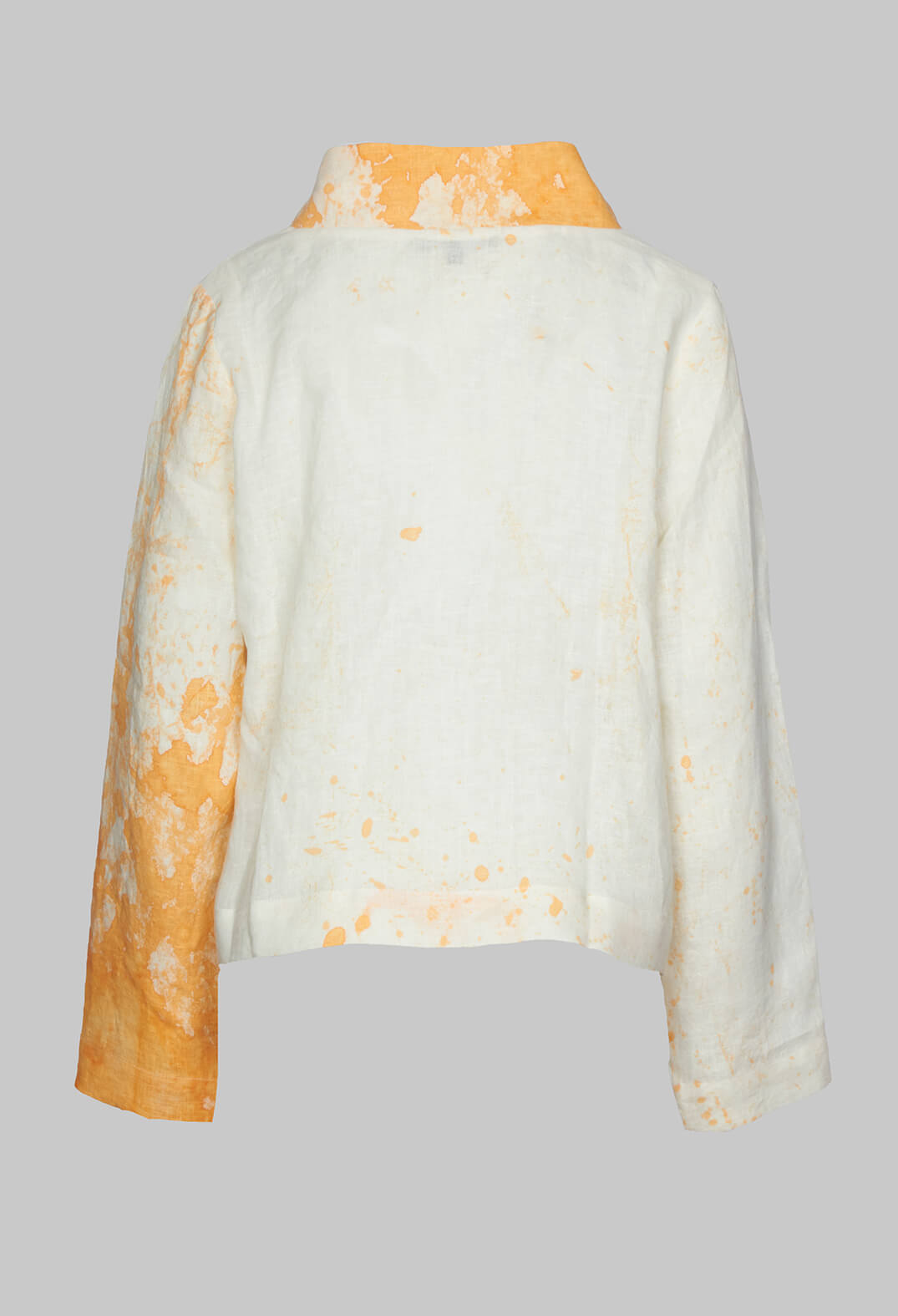 Cropped Lightweight Jacket in Orange Dye