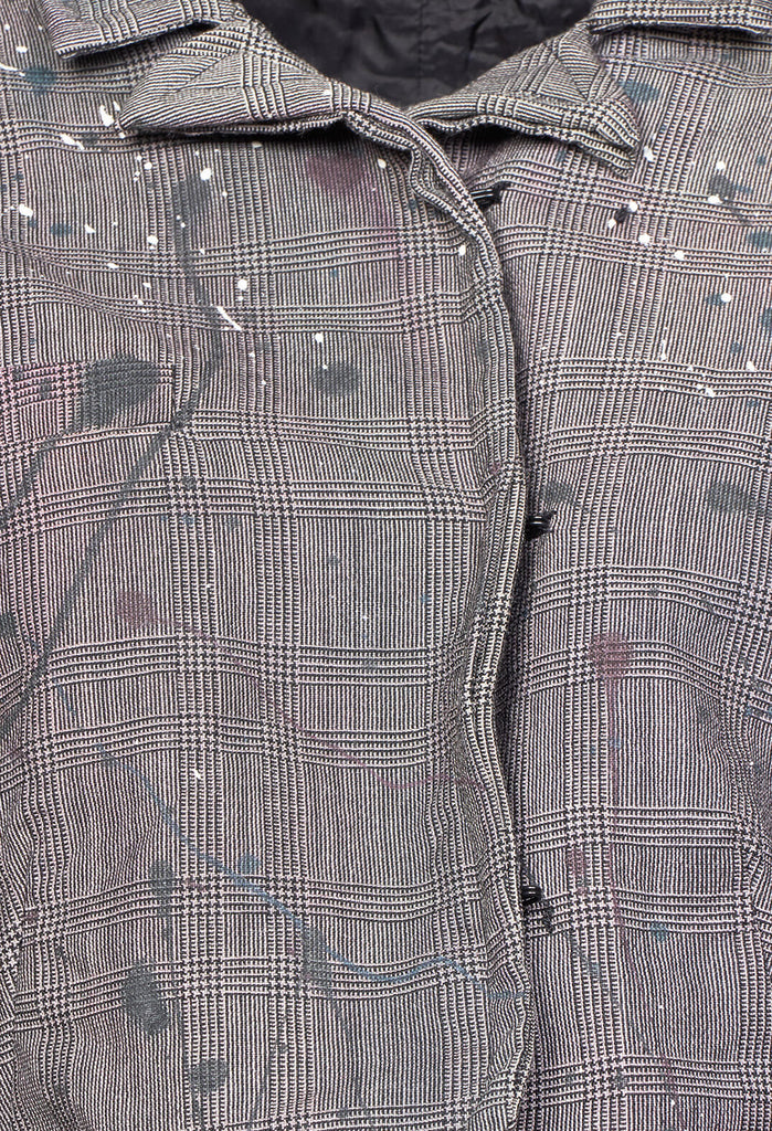 Cropped Suiting Style Riding Jacket Umbra Paint