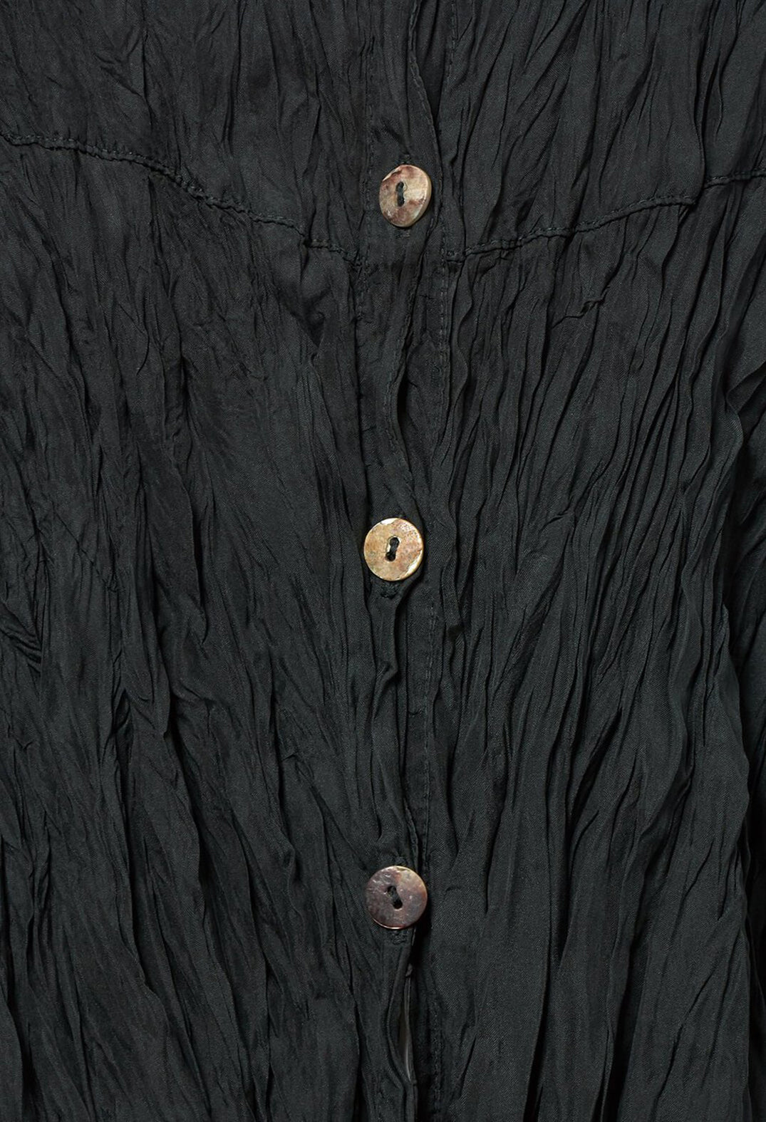 Crushed Silk Longline Jacket in Waldtanne