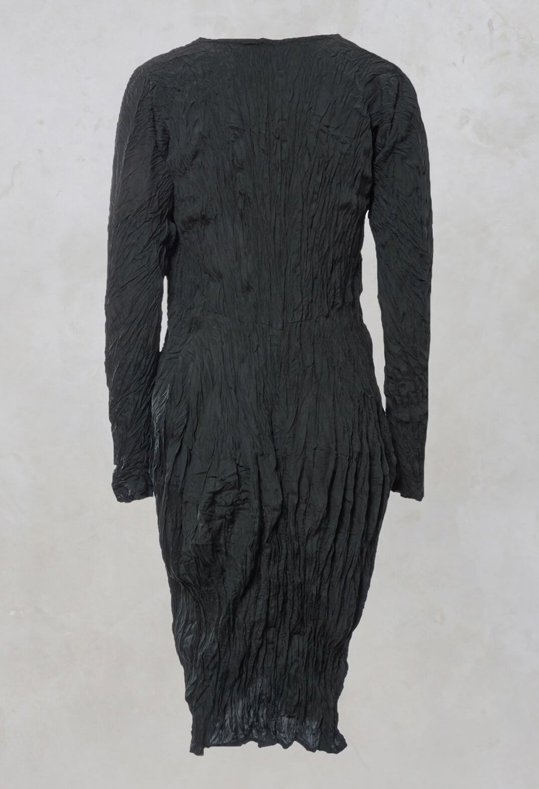 Crushed Silk Longline Jacket in Waldtanne