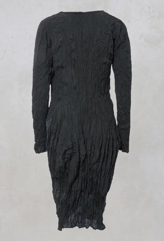 Crushed Silk Longline Jacket in Waldtanne