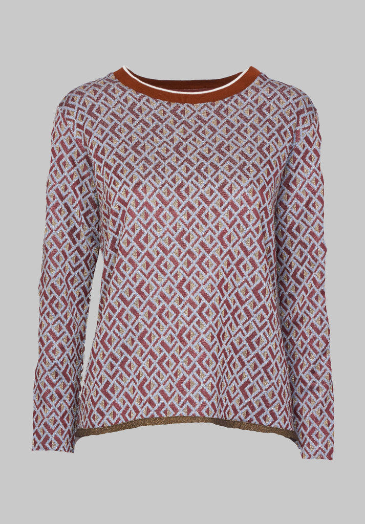 Round Neck Envelope Sweater in Amber