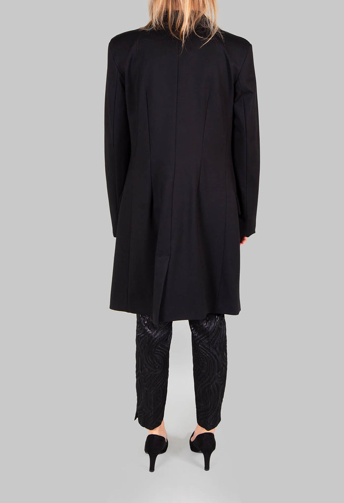 Extra Longline Jacket in Black
