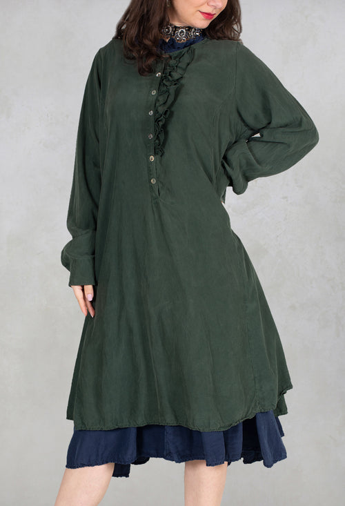 Silk Midi Dress in Springen