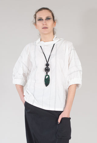 Oleg Shirt in White Black