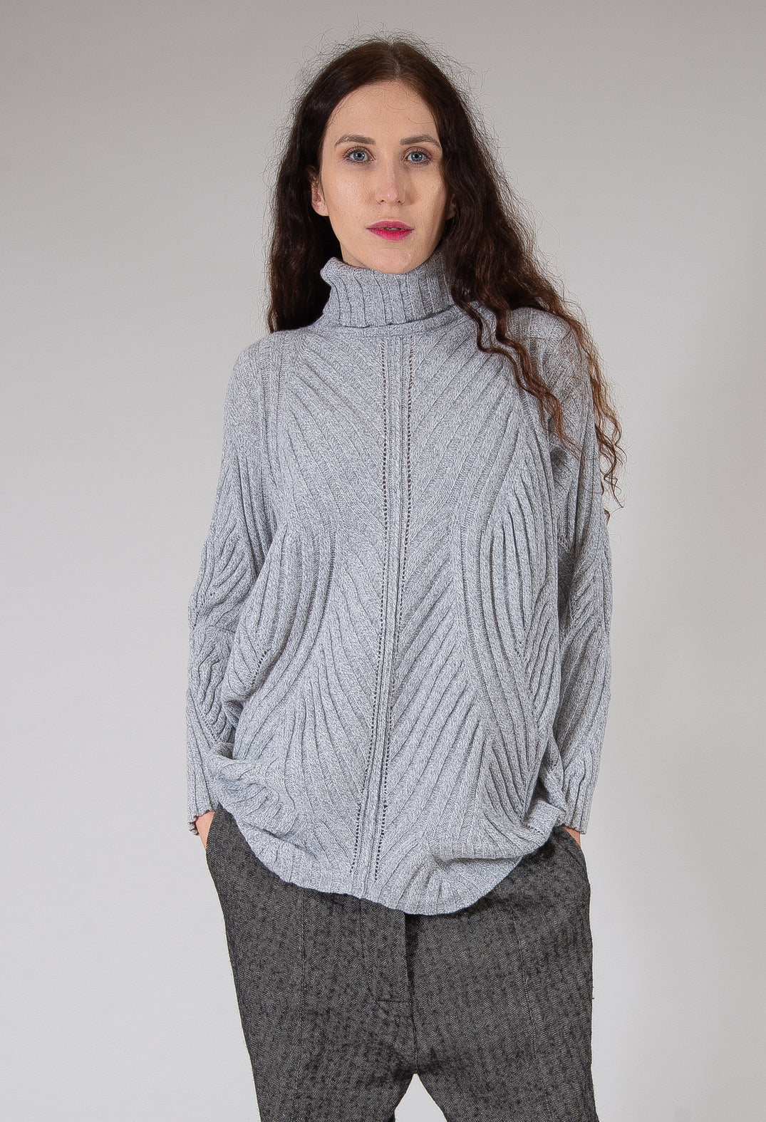 Thick Knit Jumper in Grey