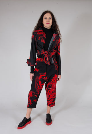 Bodysuit with Roll Neck in Black