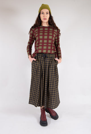 Ankle Boots with Front Zip in Gasoline Lagrain