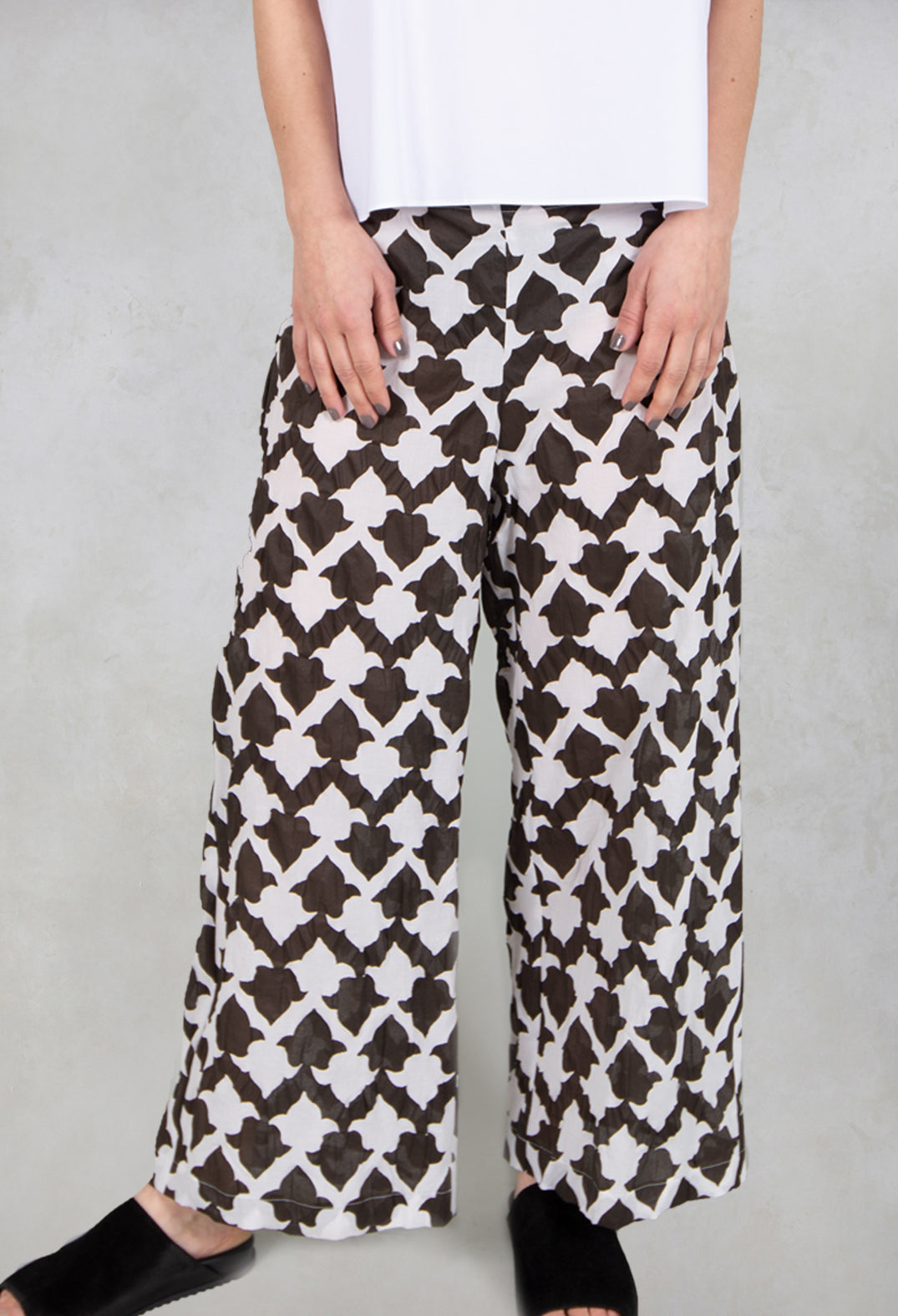 Culottes in Bianco/Nero