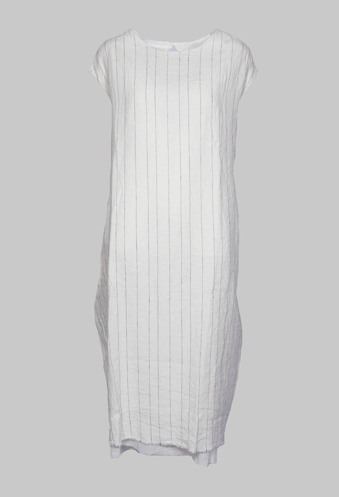 Daiana Dress in Natural Stripes