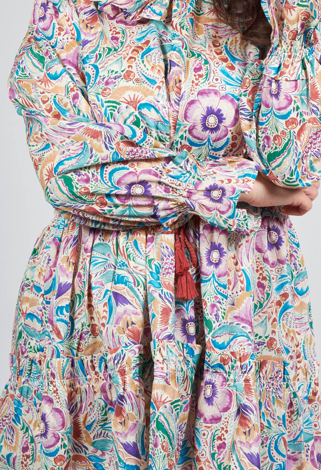Delia Dress in Anemone Plum