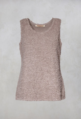 Detailaiv Teddybear Vest Top in Myrrhe