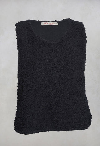 Doroton Teddybear Vest Top in Kaviar