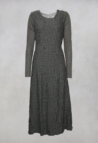 Long Sleeved Dafne Dress In Grey