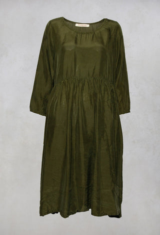 Braunicht Silk Dress in Avocado