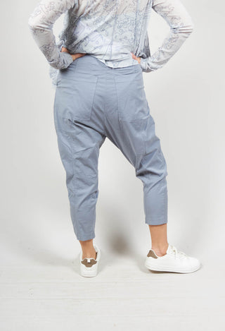 Drop Crotch Cargo Trousers in Water