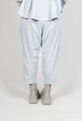Drop Crotch Peg Style Trousers in Water Check