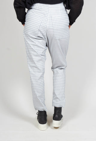 Drop Crotch Peg Trousers in Water Check