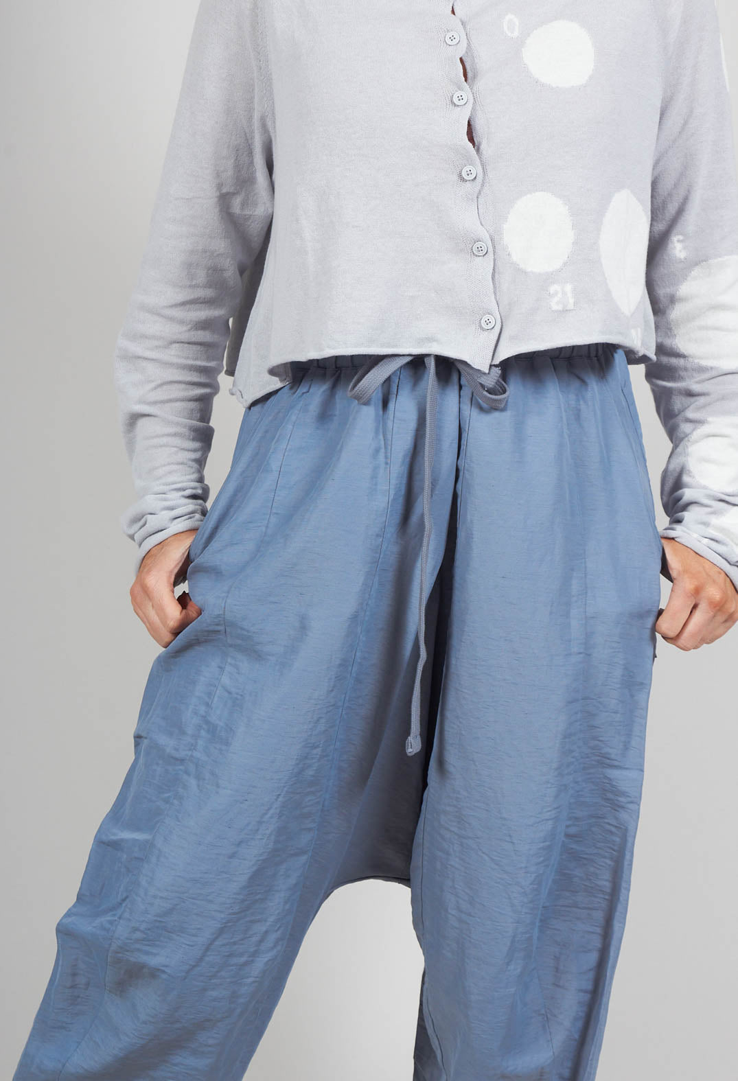 Drop Crotch Trousers in Water