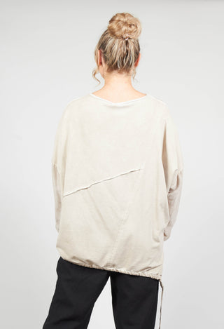 Dual Fabric Sweatshirt Gesso