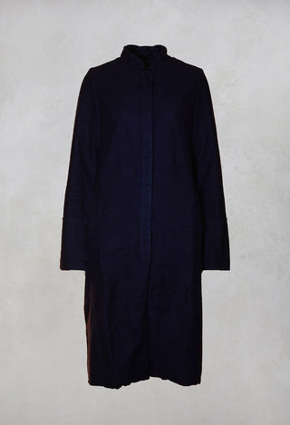 Cashmere Duster Coat in Abiss