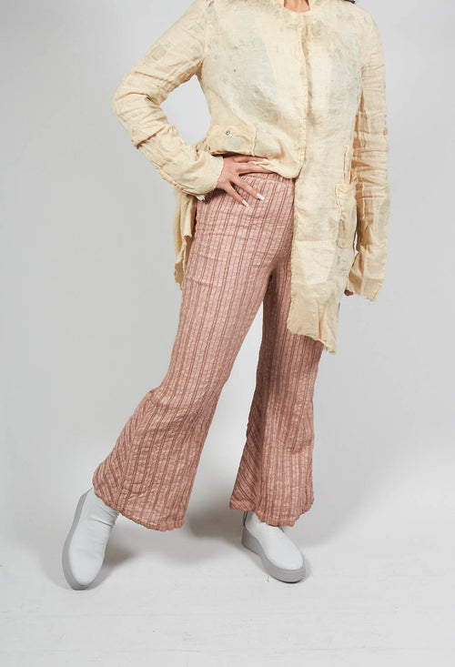 Dyed Rebecca Trousers in Marsala Brown