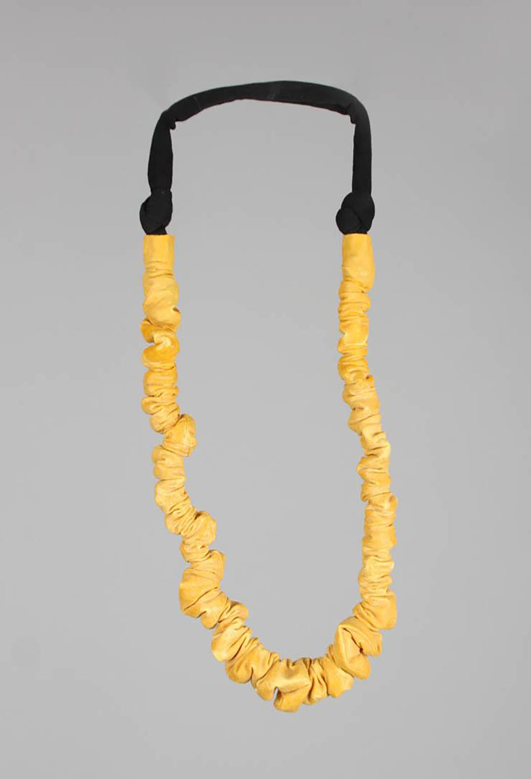 Ruched Effect Necklace in Yellow