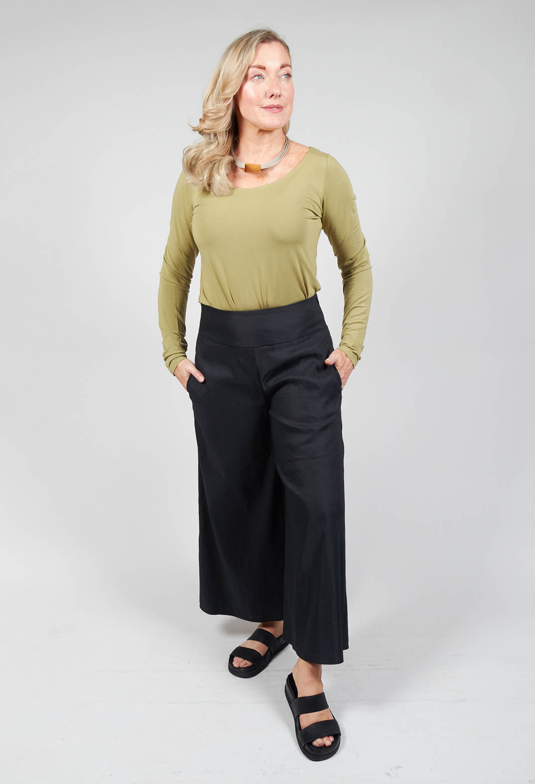 Culotte Trousers in Black