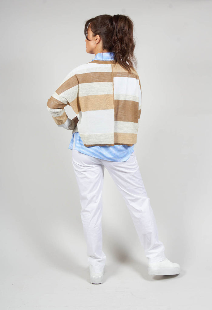 Poplin Shirt in Azzurro / Bianco