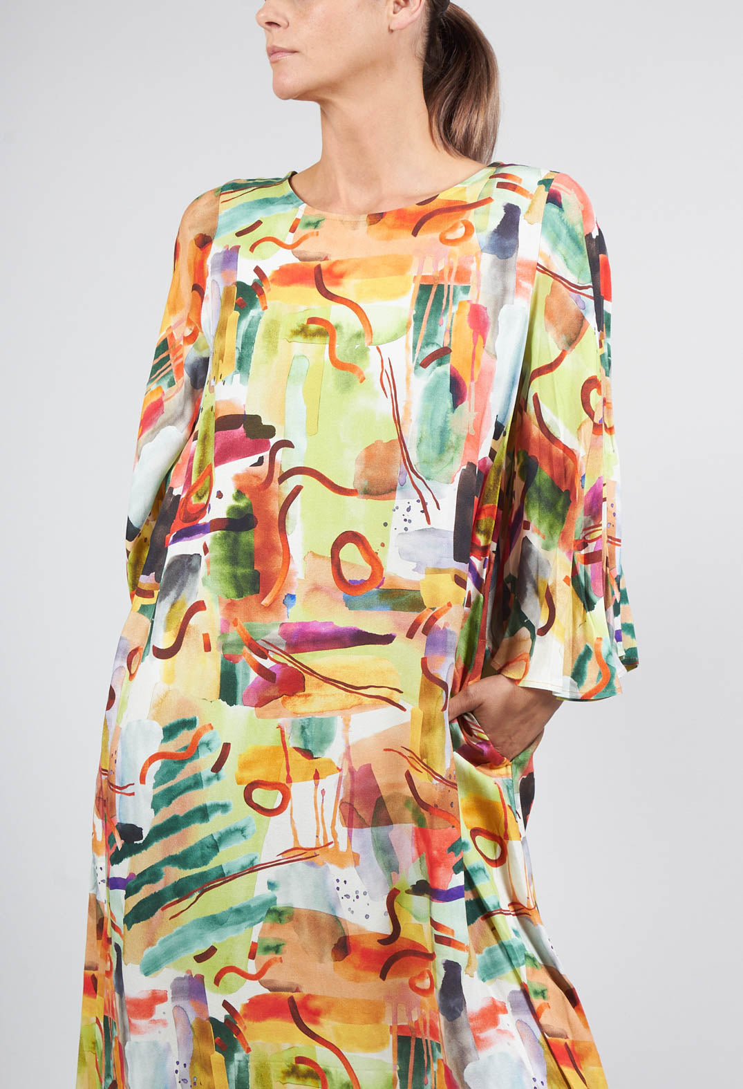 Aino Dress in Multicolour Print