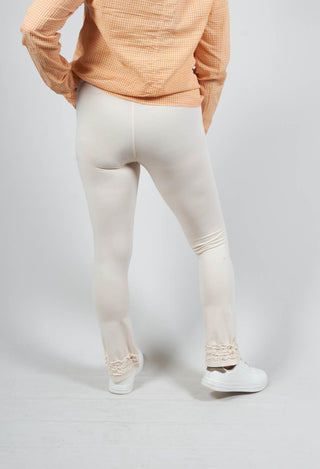 Ellen Cropped Leggings in Pale Pink