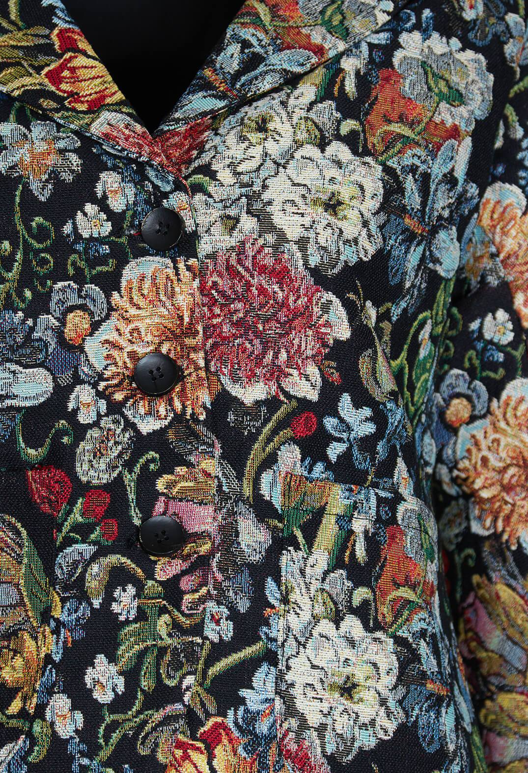 Embroidered Blazer in Multicolour