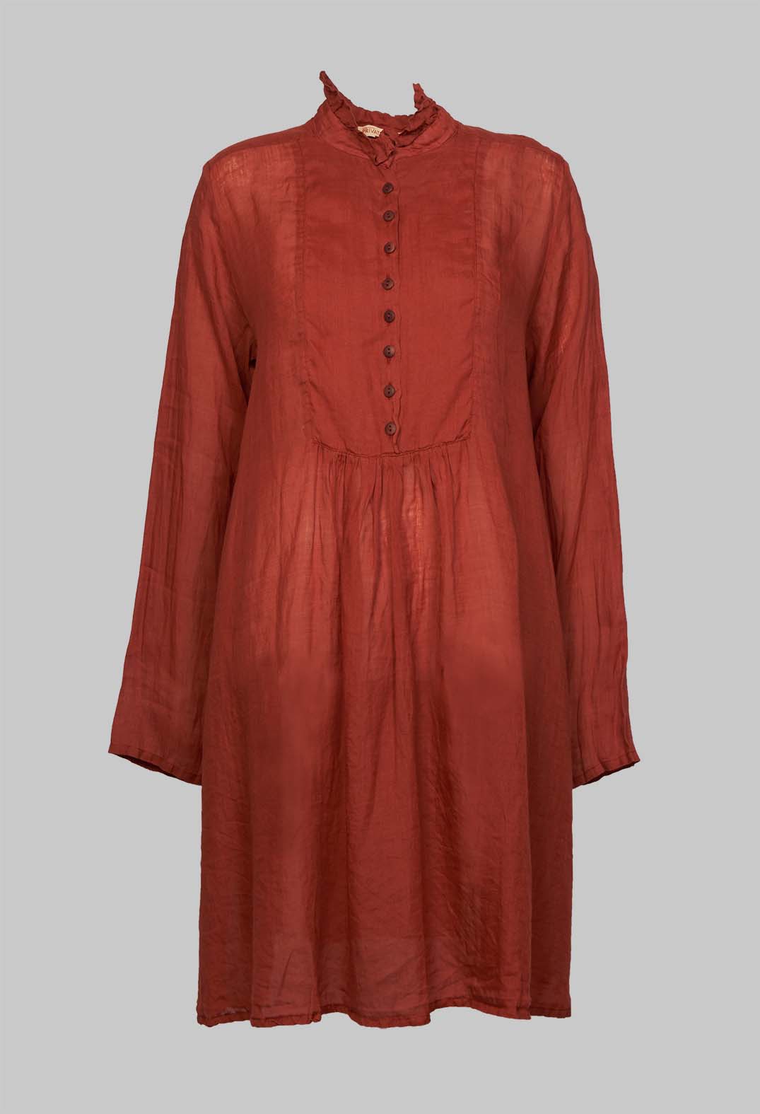 Erdfall Dress in Rost Orange