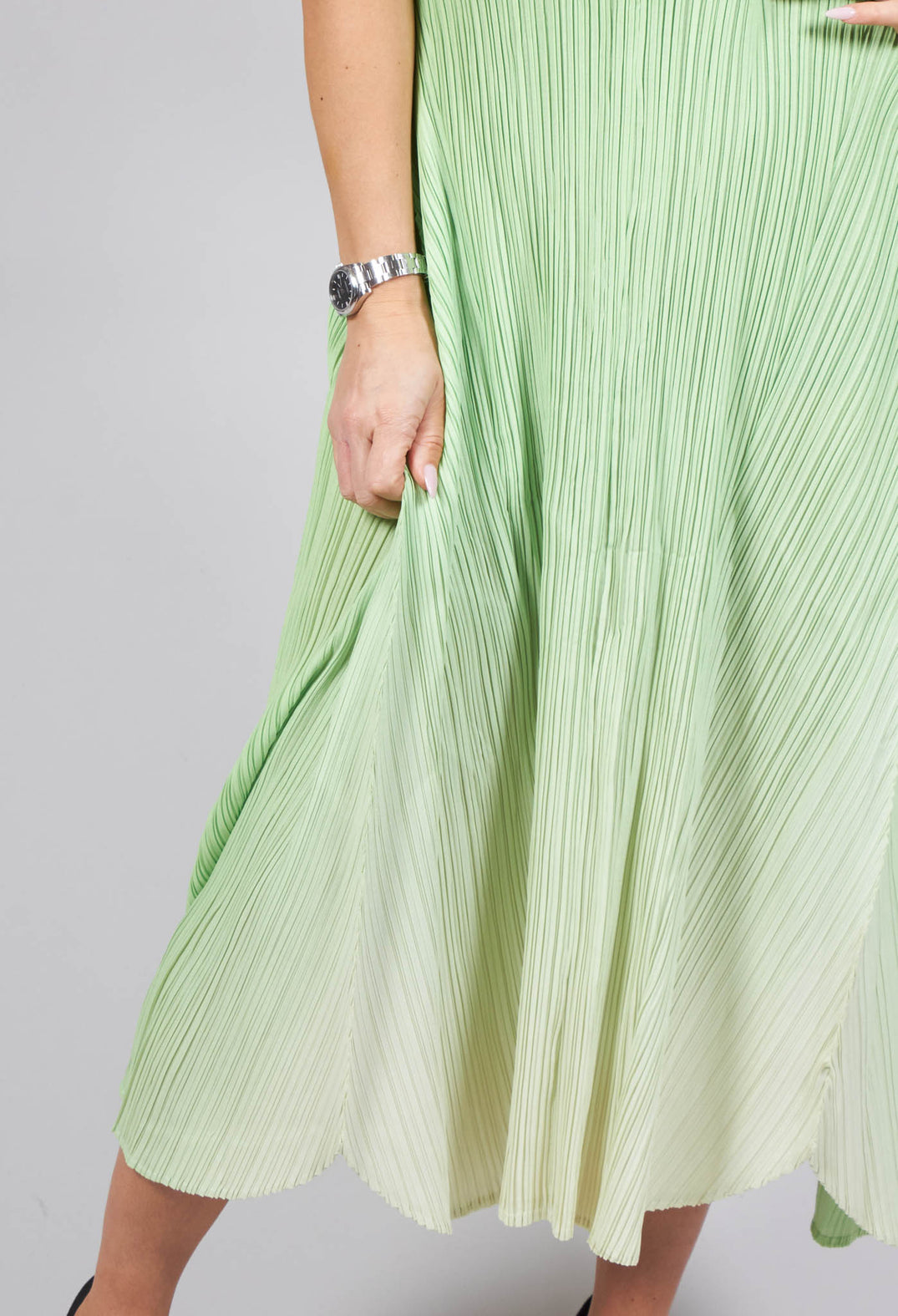 Estrella Dress in Jade and Wheat