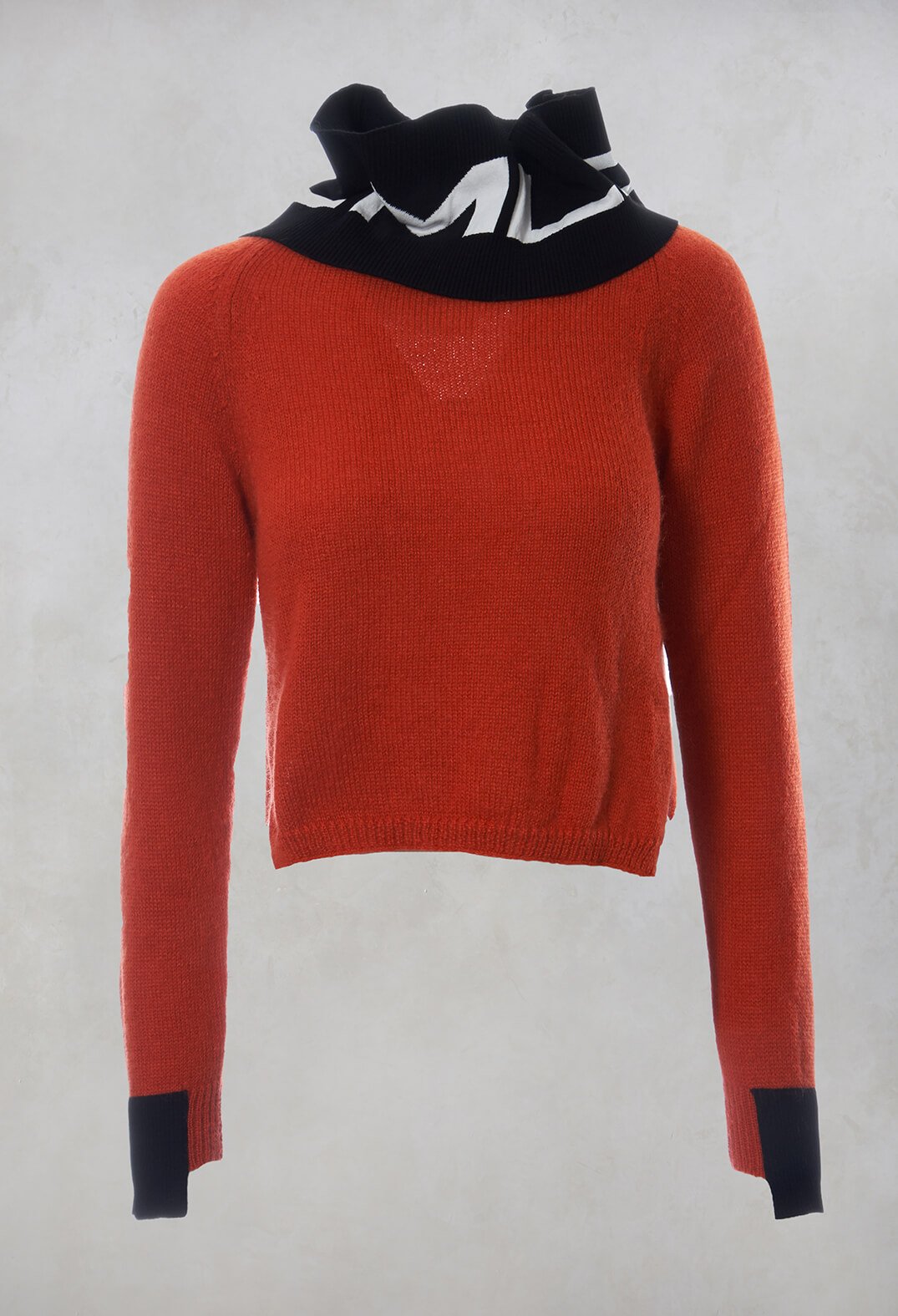 Fine Knit Jumper in Salgemma Orange