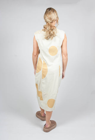 Fitted Midi Dress in Corn Print