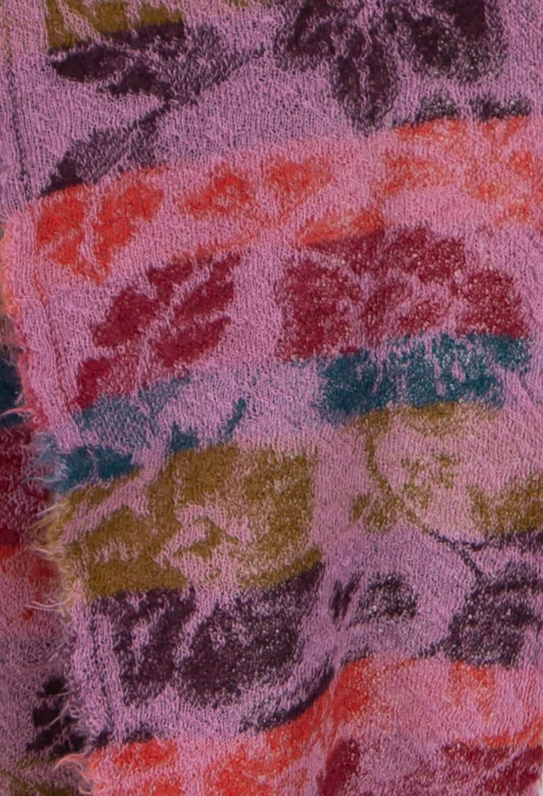 Floral Scarf in Fuchsia