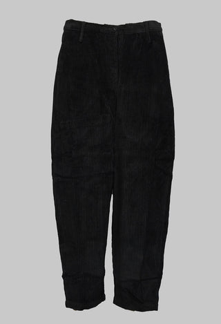 Gastone Trousers in Velours Noir